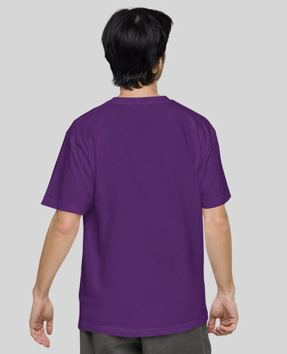 Maze Of Space Oversized Purple T-Shirt