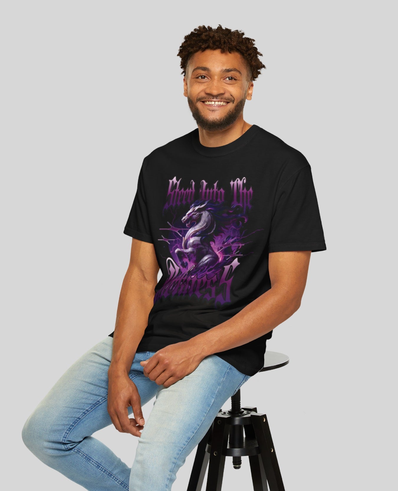 Streed Into The Darkness Print Black T-Shirt