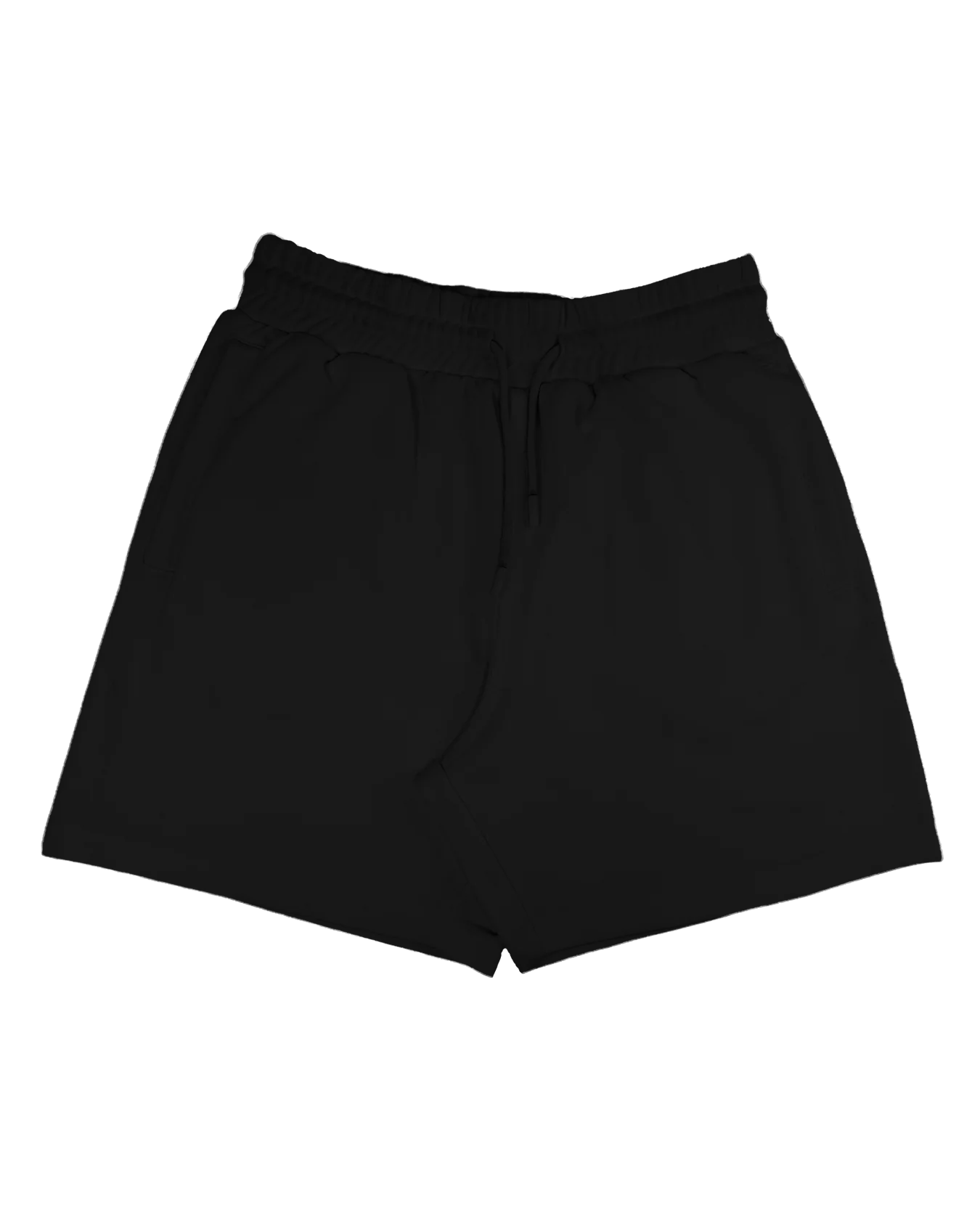 Unisex Black Terry Shorts