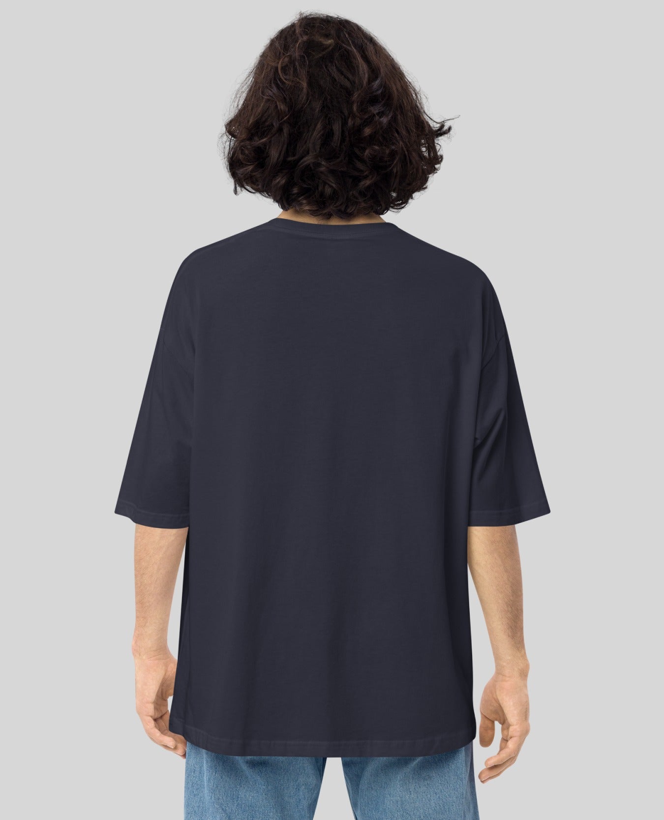 Marskman Navy Oversized Print Tshirt